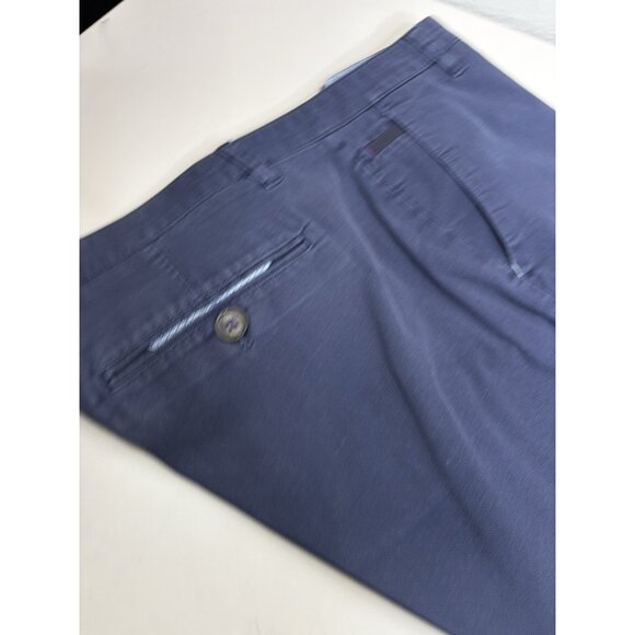 Ted Baker 36R (Actual 36x30) Timmet Blue Textured Dress Pants  Drycleaned EUC - Picture 11 of 12
